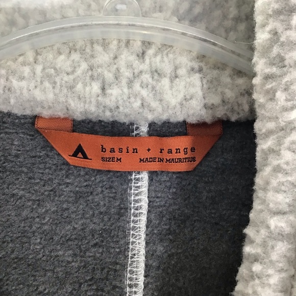 Basin & Range Lily Heavyweight Fleece Jacket Front Zip-Up Stand Collar Size M - Picture 2 of 10